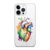 Rainbow heart - phone case