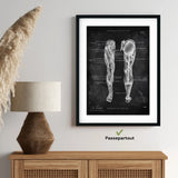 Leg Muscles Anatomy - Chalkboard