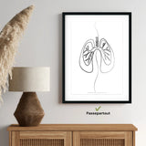 Lungs Anatomy Minimalist