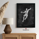 Handball Anatomy Poster - Chalkboard