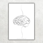 Gehirn Anatomie Minimalist - Animus Medicus GmbH