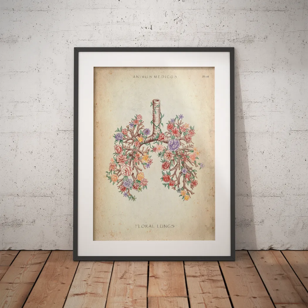 Lung with flowers