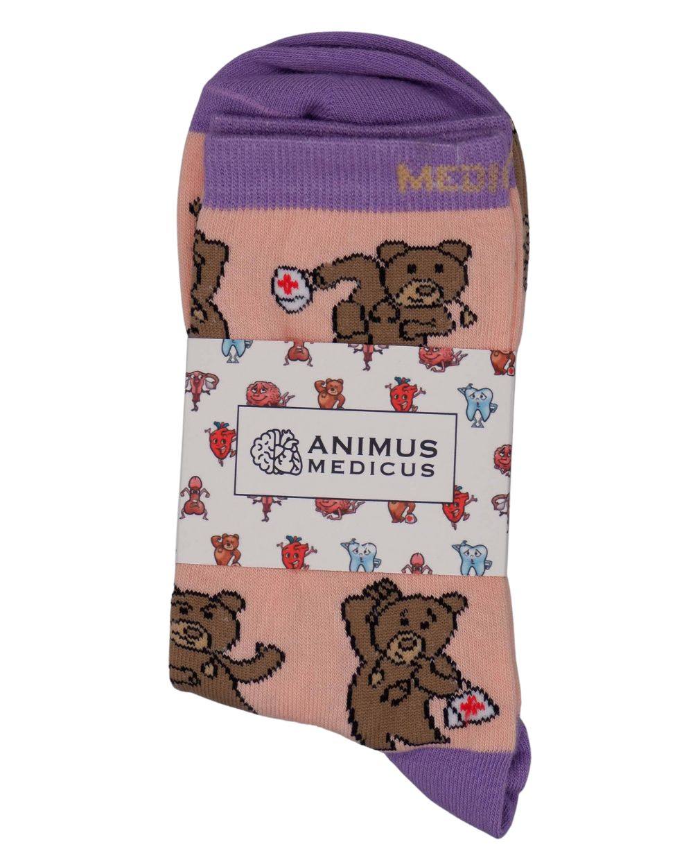 Teddy Anatomie Socken aus Bio-Baumwolle - Animus Medicus GmbH